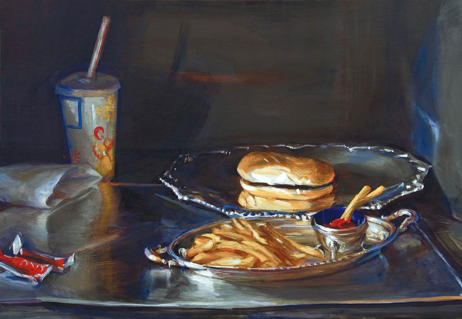 Happy Meal 18 x 24 oil on wood 2009