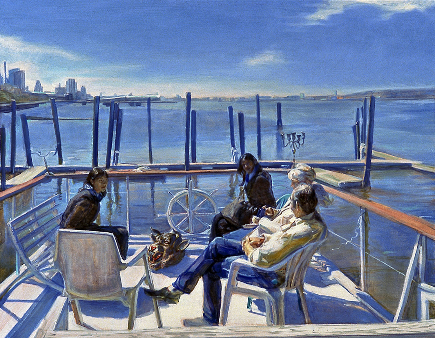 On Deck 34 x 40 in oil canvas 2005