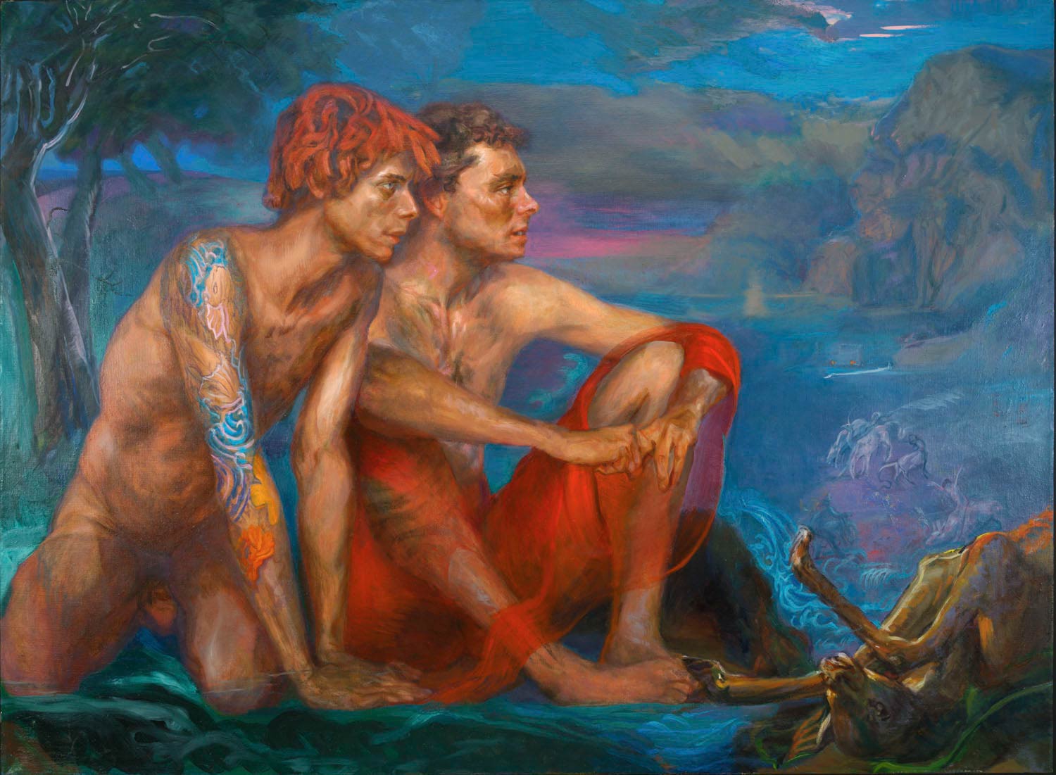 Tatoos 48 x 60 in oil canvas 1999